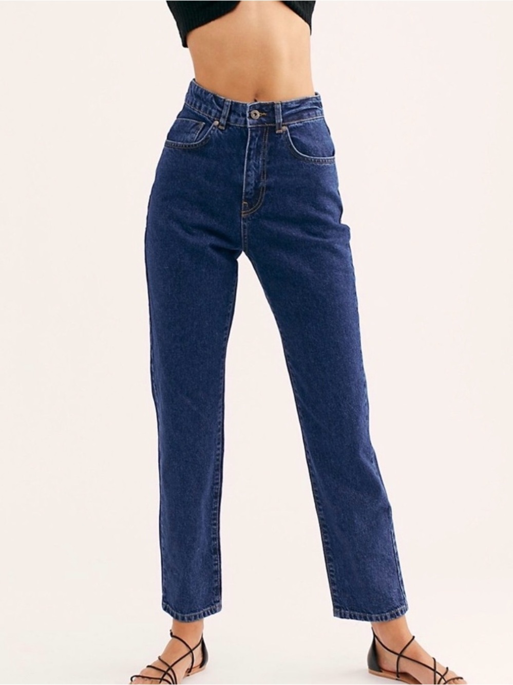 Free People Ragged Priest Jeans Mom Butt Slash Size 26 NWOT